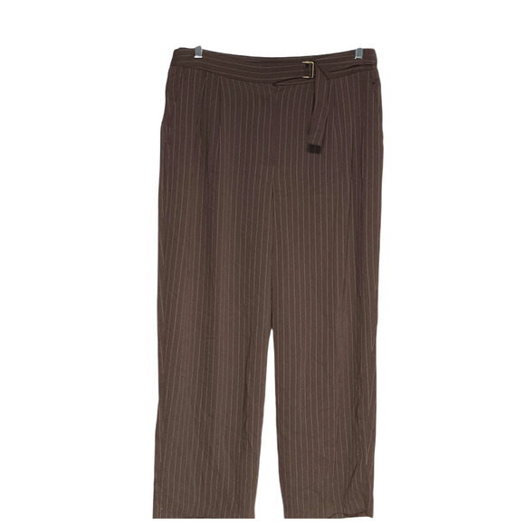 Vince Camuto Other - Vince Camuto Brown Striped Palazzo Pants - Size 16